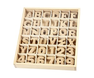 Arts & Crafts - Tilbehør - Creativ Company Letters and numbers - MDF 288st. - 57408