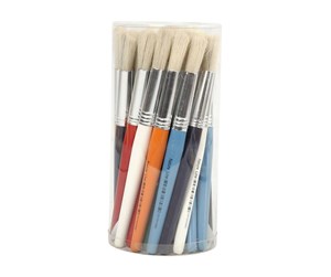 Hobbyartikler - Creativ Company Round small brushes 30pcs. - 10350