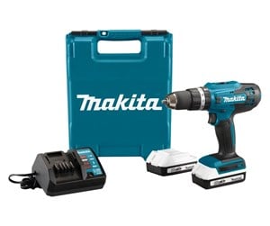 Skru/Bormaskin - Makita HP488DWAE drill/driver 18 V 2 x 2 Ah batteries - HP488DWAE