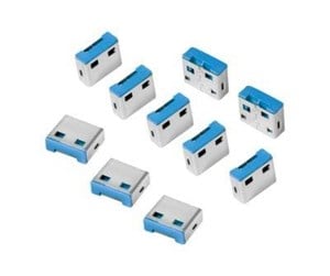 Kabinett tilbehør (kjølepasta mv.) - LogiLink USB-A port blocker (10x locks) - AU0046