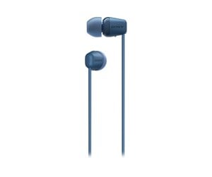 Hodetelefoner - Sony WI-C100 - earphones with mic - Blue - WIC100L.CE7