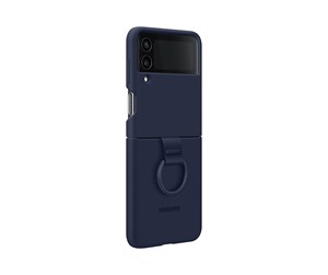 Mobil - Deksel og etui - Samsung Silicone Cover with Ring - Navy - EF-PF721TNEGWW