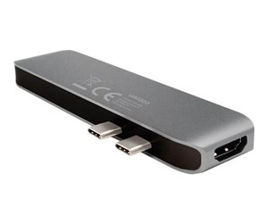 Dokkingstasjon - LogiLink USB 3.2 Gen 1 docking station 7-port PD silver/black - UA0302