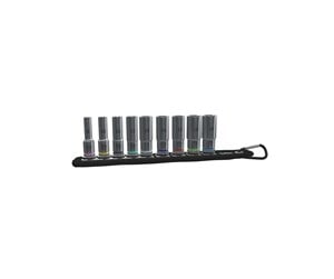 Verktøy - Wera Belt B Deep 1 socket set 3/8" drive 9 pieces - 05004545001