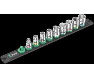 Verktøy - Wera Magnetic socket rail B 4 Zyklop socket set 3/8" drive 9 pieces - 05005430001