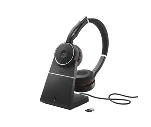 Hodetelefoner - Jabra Evolve 75 SE MS Stereo w/ Charging Stand - 7599-842-199