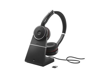 Hodetelefoner - Jabra Evolve 75 SE UC Stereo w/ Charging Stand - 7599-848-199