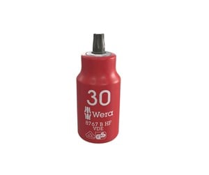 Verktøy - Wera 8767 B VDE HF TORX® Zyklop bit socket insulated with holding function 3/8" drive - 05004925001