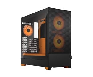 Kabinett - Fractal Design Pop Air RGB - Orange Core TG Clear Tint - Kabinett - Miditower - Oransje - FD-C-POR1A-05