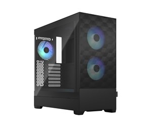 Kabinett - Fractal Design Pop Air RGB - Black TG Clear Tint - Kabinett - Miditower - Transparent - FD-C-POR1A-06