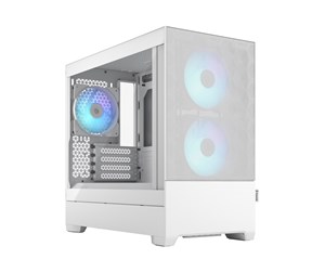 Kabinett - Fractal Design Pop Mini Air RGB - White TG Clear Tint - Kabinett - Miditower - Hvit - FD-C-POR1M-01