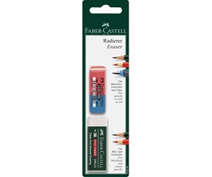 Skrive- & Tegneverktøy - Faber Castell Eraser Set 2 pcs. - 188296