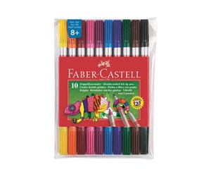 Skrive- & Tegneverktøy - Faber Castell Twin-tip fibre-tip pen (pack of 10) - 151110