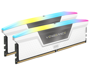 RAM - Corsair Vengeance RGB DDR5-6200 - 32GB - CL36 - Dual Channel (2 pcs) - Intel XMP - Hvit med RGB - CMH32GX5M2B6200C36W