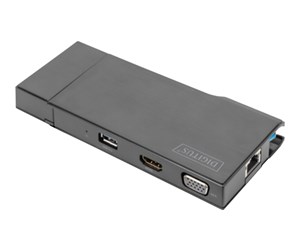 Dokkingstasjon - DIGITUS DA-70894 - docking station - USB 3.0 - VGA HDMI - GigE - DA-70894