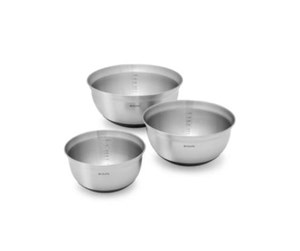 Kjøkkenmaskin - Tilbehør - brabantia Mixing Bowl Set steel matt black - 363900