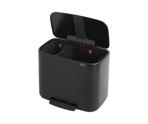 Rengjøring - brabantia Bo Brabantia 11L + 23L Bo Pedal Bin - Matt Black - 121227