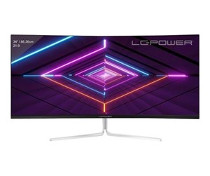 Skjerm - 34" LC Power M34 - 3440x1440 - 100Hz - VA - LC-M34-UWQHD-100-C-V3