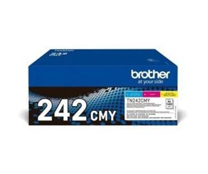 Printertilbehør blekk/toner - Brother TN 242CMY Value Pack - Laser toner Blå - TN242CMY