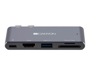 Dokkingstasjon - Canyon CNS-TDS05DG - docking station - USB-C - 5-slot - HDMI - CNS-TDS05DG