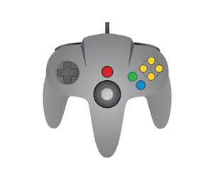 Spill - Tilbehør - TeknoGame Wired N64 Controller Grey - Controller - Nintendo 64 - 722267833633