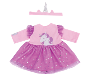 Dukker, Bamser & Utstyr - Tiny Treasures Outfit Unicorn party - LIN30277