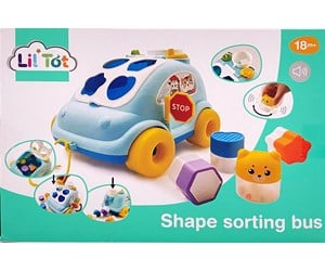 Leketøysbil - Lil' Tot Shape Sorting Bus - LIN90157