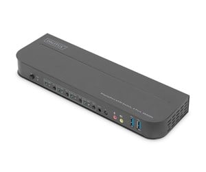 KVM-switch - DIGITUS DS-12890 / KVM Switch 4-Port 4K60Hz 4 x DP in 1 x DP/HDMI out - DS-12890