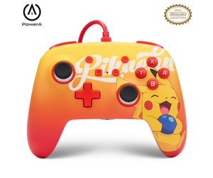 Spill - Tilbehør - PowerA Enhanced Wired Controller for Nintendo Switch - Oran Berry Pikachu - Controller - Nintendo Switch - 1522784-01