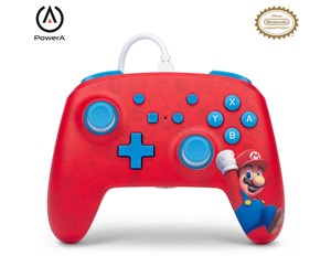 Spill - Tilbehør - PowerA Enhanced Wired Controller for Nintendo Switch - Woo-hoo! Mario - Controller - Nintendo Switch - NSGP0001-01