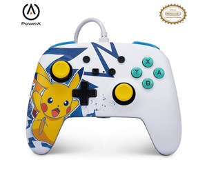 Spill - Tilbehør - PowerA Enhanced Wired Controller for Nintendo Switch - Pikachu High Voltage - Controller - Nintendo Switch - NSGP0041-01