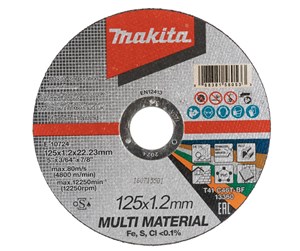 Vinkelsliper - Makita E-10724 Kapskiva 125x1.2mm Multimaterial - E-10724