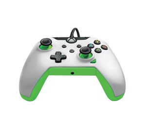 Spill - Tilbehør - PDP Wired Controller – Neon White & Green - Controller - Microsoft Xbox Series X - 0708056069063