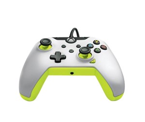 Spill - Tilbehør - PDP Wired Controller – Electric White & Yellow - Controller - Microsoft Xbox One - 049-012-WY