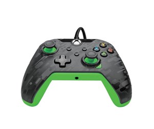 Spill - Tilbehør - PDP Wired Controller – Electric Carbon & Green - Controller - Microsoft Xbox Series S - 049-012-CMGG