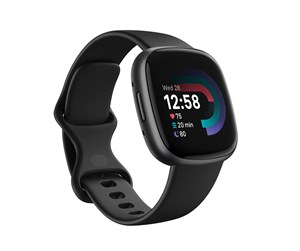 Smartklokke, Smartwatch & Sportsklokke - Fitbit Versa 4 Black/Graphite - FB523BKBK