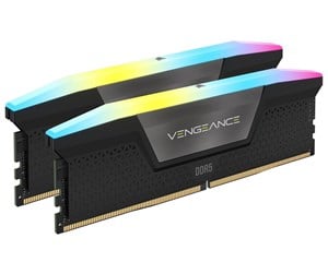 RAM - Corsair Vengeance RGB DDR5-6000 - 32GB - CL36 - Dual Channel (2 pcs) - Intel XMP - Svart med RGB - CMH32GX5M2D6000C36