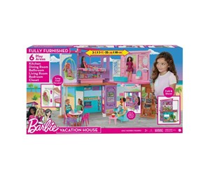 Dukker, Bamser & Utstyr - Barbie 2022 Malibu Hus - HCD50