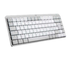 Tastatur - Logitech MX Mechanical Mini for Mac - Minimalist Wireless Illuminated Performance Keyboard Pale Grey - ND - Tastatur - Nordisk - Grå - 920-010797