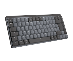 Tastatur - Logitech MX Mechanical Mini for Mac - Minimalist Wireless Illuminated Performance Keyboard Space Grey - ND - Tastatur - Nordisk - Svart - 920-010835