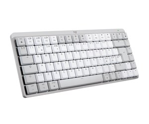 Tastatur - Logitech MX Mechanical Mini for Mac - Minimalist Wireless Illuminated Performance Keyboard Pale Grey - US - Tastatur - Amerikansk Engelsk - Grå - 920-010799