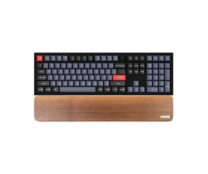 Tastatur - Keychron Q6 / V6 / K10 Pro Walnut Wood Palmrest - Håndleddsstøtte - Brun - PR22