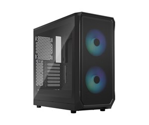 Kabinett - Fractal Design Focus 2 RGB - Black TG Clear Tint - Kabinett - Miditower - Svart - FD-C-FOC2A-03