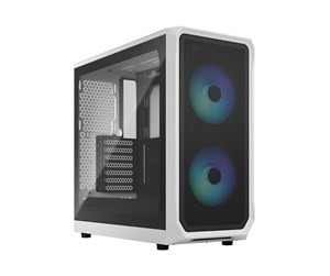 Kabinett - Fractal Design Focus 2 RGB - White TG Clear Tint - Kabinett - Miditower - Hvit - FD-C-FOC2A-04