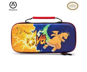 Spill - Tilbehør - PowerA Protection Case for Nintendo Switch - OLED Model Nintendo Switch and Nintendo Switch Lite - Pokémon: Pikachu vs. Dragonite - Bag - Nintendo Switch - NSCS0055-01