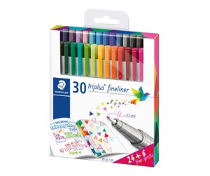 Skrive- & Tegneverktøy - Staedtler Fineliner triplus 30pc - 334 C30P