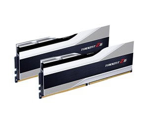 RAM - G.Skill Trident Z5 DDR5-6400 - 32GB - CL32 - Dual Channel (2 pcs) - Intel XMP - Sølv - F5-6400J3239G16GX2-TZ5S