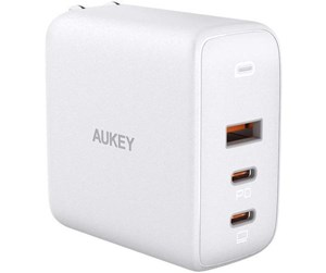 Mobil - Adaptere og ladere - Aukey Omnia Mix3 90W 3-Port PD Charger PA-B6S - White - PA-B6S White