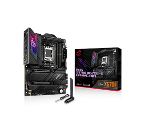 Hovedkort - ASUS ROG STRIX X670E-E GAMING WIFI Hovedkort - AMD X670E - AMD AM5 socket - DDR5 RAM - ATX - 90MB1BR0-M0EAY0