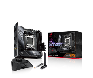 Hovedkort - ASUS ROG STRIX X670E-I GAMING WIFI Hovedkort - AMD X670E - AMD AM5 socket - DDR5 RAM - Mini-ITX - 90MB1B70-M0EAY0